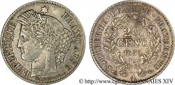 20 centimes Cérès Deuxième république, oreille haute 1850 Paris F.146/2
