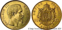 50 francs or Napoléon III tête nue 1858 Paris F.547/5
