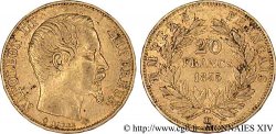 20 francs or Napoléon III tête nue 1855 Strasbourg F.531/6