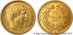 10 francs or Napoléon III tête nue, petit module 1854 Paris F.505A/1