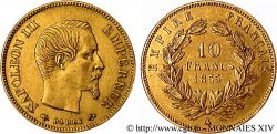 10 francs Napoléon III tête nue, grand module 1855 Paris F.506/1