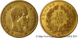 10 francs Napoléon III tête nue, grand module 1859 Strasbourg F.506/8