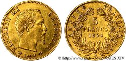5 francs or Napoléon III tête nue, grand module 1856 Paris F.501/2