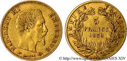 5 francs or Napoléon III tête nue, grand module 1858 Paris F.501/5