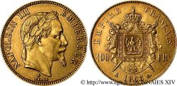100 francs or Napoléon III, tête laurée 1868 Paris F.551/10