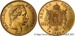 100 francs or Napoléon III, tête laurée 1869 Strasbourg F.551/13
