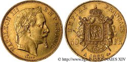 50 francs or Napoléon III, tête laurée 1862 Paris F.548/1