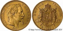 50 francs or Napoléon III, tête laurée 1865 Paris F.548/5