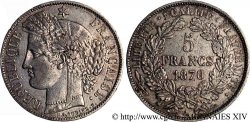 5 francs Cérès avec légende 1870 Paris F.333/1