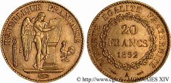 20 francs génie, Troisième république 1892 Paris F.533/16