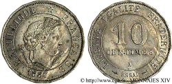 Essai de 10 centimes Merley, 18 pans 1887 Paris VG.4055