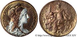 5 centimes Daniel-Dupuis, bronze argenté 1915 F.119/27 var.