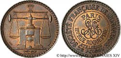 TERZA REPUBBLICA FRANCESE Jeton essai de monnayage de Poissy, bronze n.d.