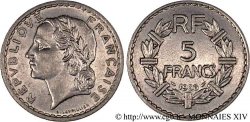 5 francs Lavrillier, en nickel 1936 Paris F.336/5
