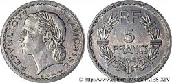 Essai de 5 francs Lavrillier, en aluminium 1945 F.339/1