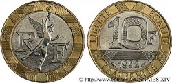 10 francs Génie de la Bastille, (BU) Brillant Universel, frappe médaille 1992 Pessac F.375/9