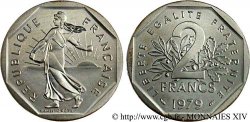 Piéfort argent de 2 francs Semeuse, nickel 1979 Pessac F.272/3P