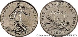 1 franc Semeuse, nickel 1981 Pessac F.226/26