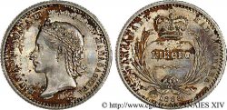 AFRIQUE - ROYAUME DE MADAGASCAR Kirobo ou pièce de 1,25 franc 1888