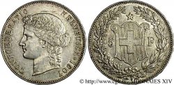 SUISSE - CONFÉDÉRATION HELVÉTIQUE 5 francs 1907 Berne