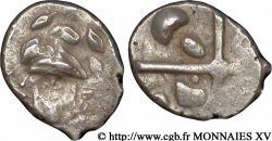 VOLQUES TECTOSAGES (région de Toulouse) Drachme “à la tête cubiste”