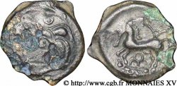 BITURIGES CUBES, INCERTAINES Bronze au cheval et aux trois annelets TTB