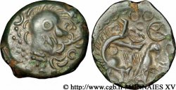 GALLIA BELGICA - MELDI (Región de Meaux) Bronze à l’aigle et au sanglier, classe III