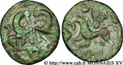 GALLIA BELGICA - AMBIANI (Regione di Amiens) Bronze aux chevaux affrontés