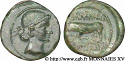 TREVIRI (Regione di Treveri) Bronze GERMANVS INDVTILLI au taureau (Quadrans)