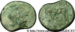 TRÉVIRES (Région de Trèves) Bronze GERMANVS INDVTILLI au taureau (Quadrans)
