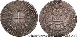 PHILIPPE III LE HARDI ET PHILIPPE IV LE BEL - MONNAYAGE COMMUN (à partir de 1280) Gros tournois à l O rond n.d.  TTB+
