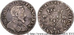 HENRY II Teston à la tête nue, 1er type 1553 Paris