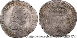 HENRI III Teston 3e type, col fraisé 1575 Poitiers