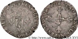 HENRI III Double sol parisis, 2e type 1582 Dijon