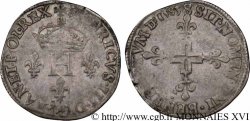 HENRI III Double sol parisis, 2e type 1583 Troyes