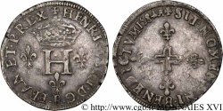 HENRI III Double sol parisis, 2e type 1584 Saint-André de Villeneuve-lès-Avignon
