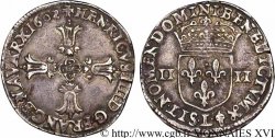 HENRI IV LE GRAND Quart d écu, croix feuillue de face 1602 Bayonne