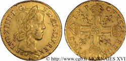 LOUIS XIV  THE SUN KING  Louis d’or aux huit L, portrait à la mèche longue 1648  Aix-en-Provence XF
