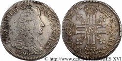 LOUIS XIV LE GRAND OU LE ROI SOLEIL Écu aux huit L, 1er type 1690 Montpellier TB+/TTB