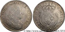 LOUIS XIV LE GRAND OU LE ROI SOLEIL Écu aux palmes 1694 Metz