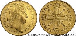 LOUIS XIV LE GRAND OU LE ROI SOLEIL Louis d’or aux huit L et aux insignes 1701 Bordeaux