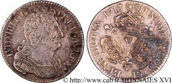 LOUIS XIV THE SUN KING Demi-écu aux trois couronnes 1713 Troyes