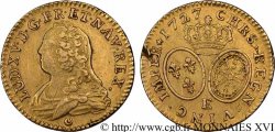 LOUIS XV DIT LE BIEN AIMÉ Louis d or aux écus ovales, buste habillé 1727 Tours