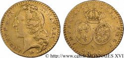 LOUIS XV  THE WELL-BELOVED  Demi-louis d’or aux écus ovales, tête ceinte d’un bandeau 1741 Paris