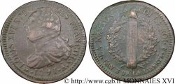 LOUIS XVI (MONARQUE CONSTITUTIONNEL) 2 sols dit au faisceau , type FRANÇOIS 1791 Paris