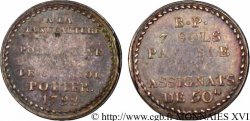 CONFIANCE (MONNAIES DE...) Bon pour 7 sols 1792 Paris
