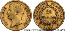 20 francs Napoléon tête nue, type transitoire 1807 Lille F.514/4
