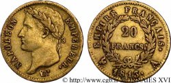 20 francs or Napoléon, tête laurée, Empire français 1813 Paris F.516/30