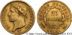 20 francs or Napoléon, tête laurée, Empire français 1813 Rome F.516/35