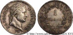1 franc Napoléon Ier tête laurée, Empire français 1811 Marseille F.205/36